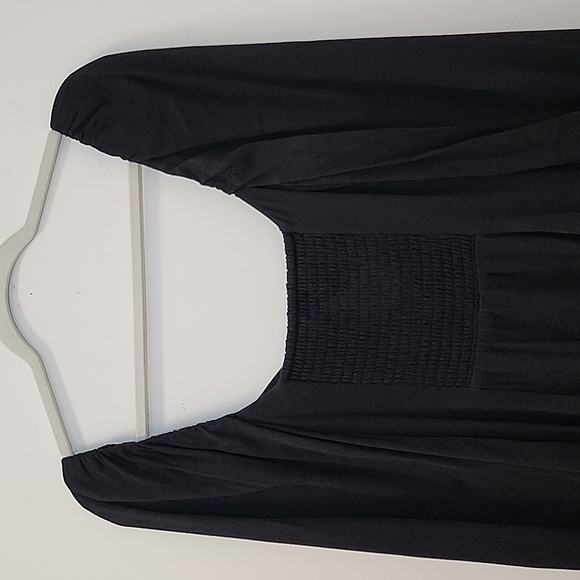 Aritzia Wilfred Novella Mini Slit Dress Elegant Black Women's Dress Sz 8 - Picture 12 of 16